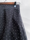 Snow Dot Skirt 黑色雪點飄逸半裙/ SK8902