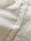 Bubble Sleeve Shirt 仿恤衫直條紋泡泡袖上衣/ BU9118