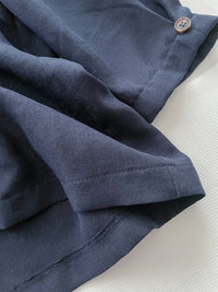 Navy Collar Blouse 特色領口設計感手袖上衣/ BU9120