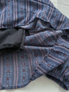 Misty Blue Chiffon Dress 霧藍民族印花束腰飄逸裙擺連身裙/ DS9989 (pre-order 10月9截單)