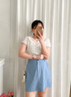 Slim a-line Denim 超舒適輕身寬鬆牛仔色車線, Skirt/ SK8728 (Midnightblue sold out)
