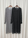 Ruffle Dress 雪紡全裡布皺紋細褶手袖修腰連身裙/ DS9990 (pre-order 10月9截單)