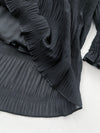 Ruffle Dress 雪紡全裡布皺紋細褶手袖修腰連身裙/ DS9990 (pre-order 10月9截單)