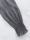 Ruffle Dress 雪紡全裡布皺紋細褶手袖修腰連身裙/ DS9990 (pre-order 10月9截單)