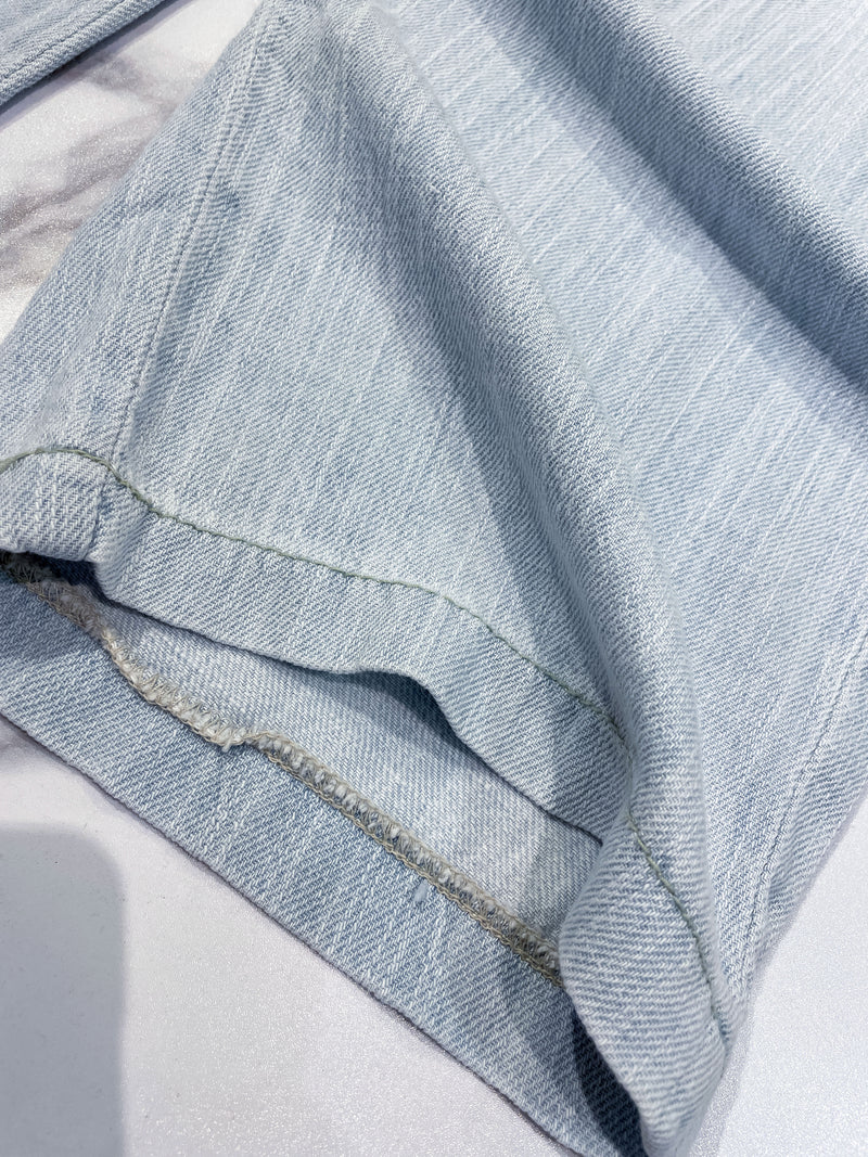 （夏日牛仔褲）顯瘦寬鬆闊腳夏日輕薄牛仔褲, Pants/ PT8428