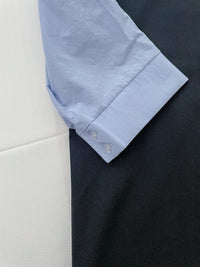 Spliced Shirt Dress 恤衫微彈裙身假兩件設計連衣裙/ DS9995