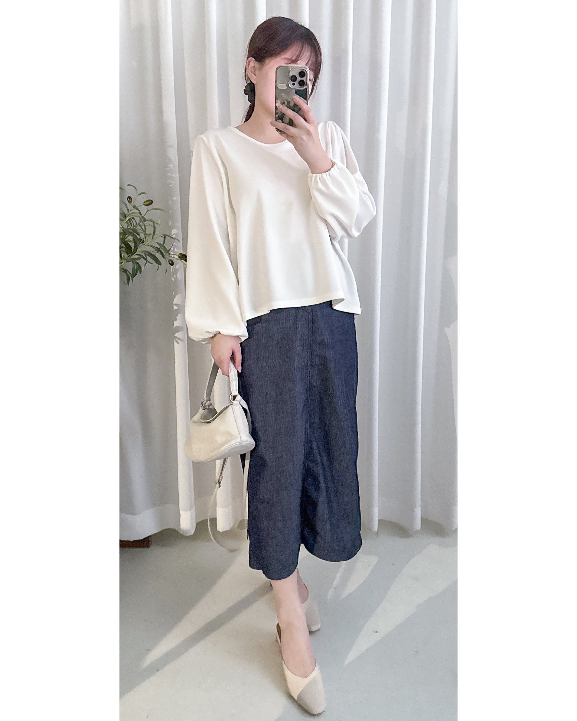 Annie Blouse 百搭防皺特色紋理上衣/ TP9198