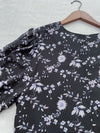 Lavender Daisy Dress 紫藍線條花顯腿長弧腰身口袋連身裙/ DS9997 (pre-order 10月9截單)