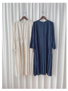 Heart Pleated Dress 側束腰愛心印花腰下百褶連衣裙/ DS9999 (pre-order navy 10月9截單)