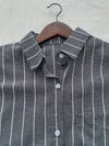 Shirt Stripe Dress 寬鬆微修身感直條紋恤衫裙 （可當外套) / DS1000