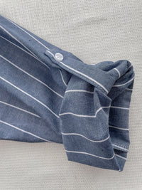 Shirt Stripe Dress 寬鬆微修身感直條紋恤衫裙 （可當外套) / DS1000