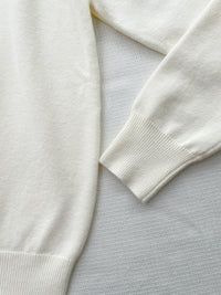 Denim Knit Caridigan 假兩件設計牛仔套頭舒適彈性針織/ TP9187