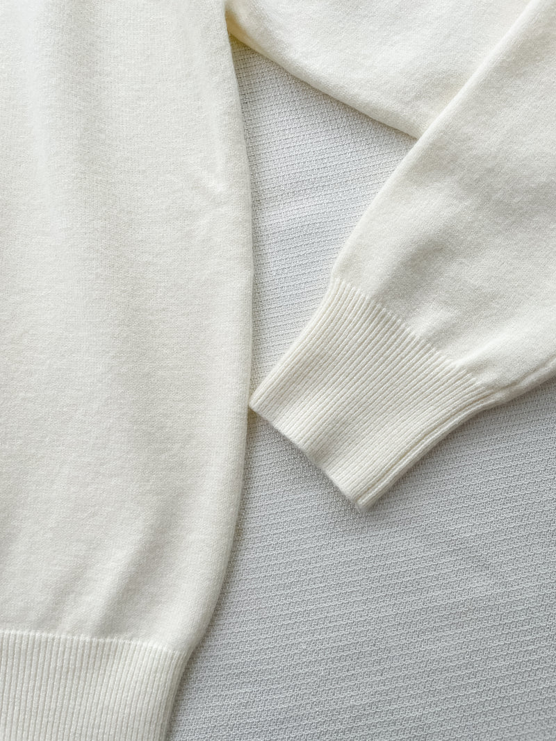 Denim Knit Caridigan 假兩件設計牛仔套頭舒適彈性針織/ TP9187
