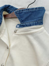 Denim Knit Caridigan 假兩件設計牛仔套頭舒適彈性針織/ TP9187