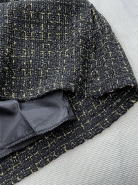 Tweed Vest Dress 十字線棉布寬鬆魚尾吊帶裙/ DS1001 (pre-order white)