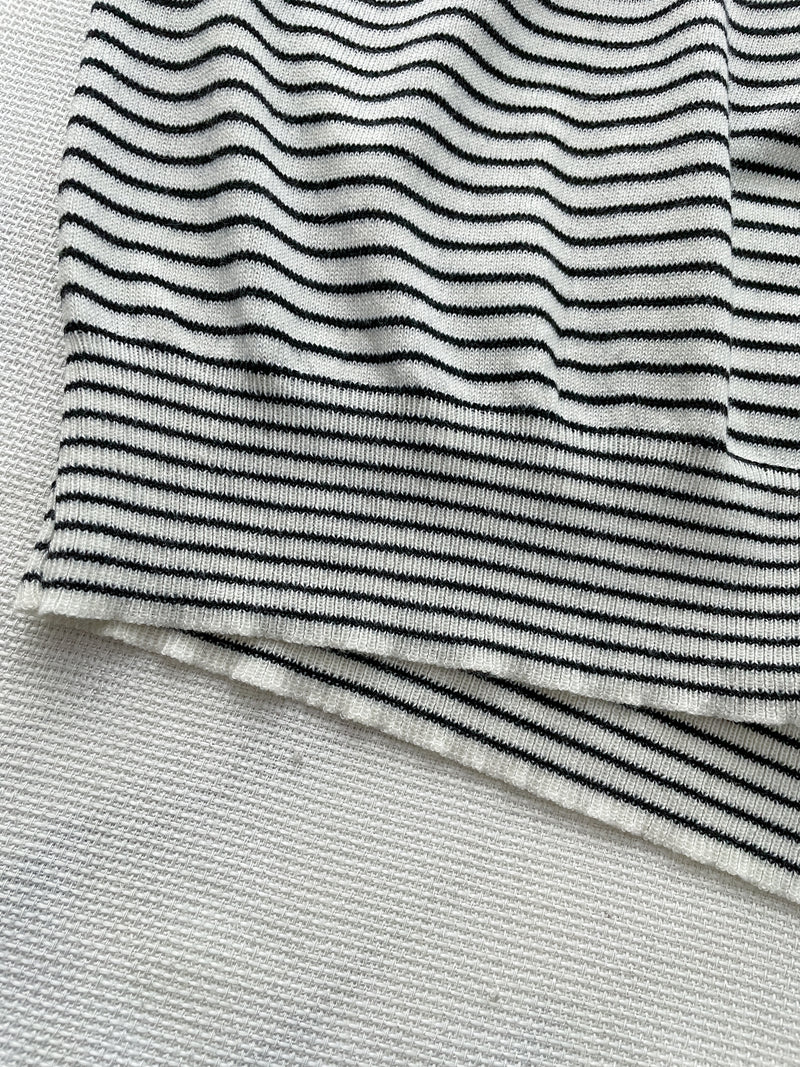 Stripe Set 細條紋彈性針織套裝/ SE8091