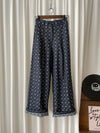 Floral Pattern Pants 花束印花牛仔色西褲/ PT8439