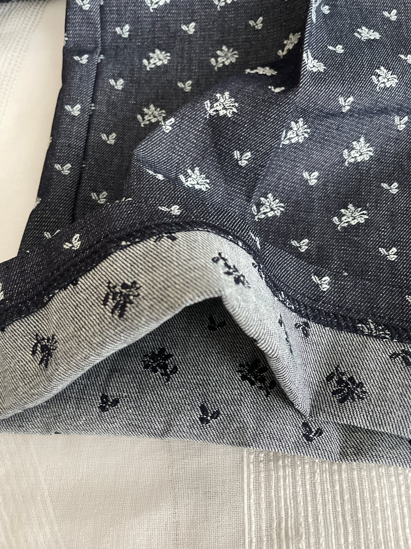 Floral Pattern Pants 花束印花牛仔色西褲/ PT8439