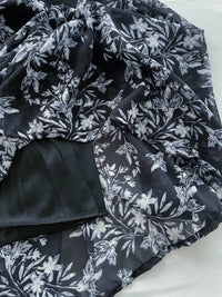Alice Floral Dress 水彩印花疊V領雪紡層次連身裙/ DS1002 (pre-order white)