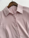 Shirt Dress 修飾線條剪裁修腰A形連身裙/ DS1003