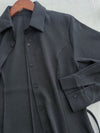 Shirt Dress 修飾線條剪裁修腰A形連身裙/ DS1003