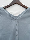 V Collar Knit 雙面V領顯瘦微修腰針織衫/ TP9191