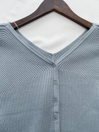 V Collar Knit 雙面V領顯瘦微修腰針織衫/ TP9191