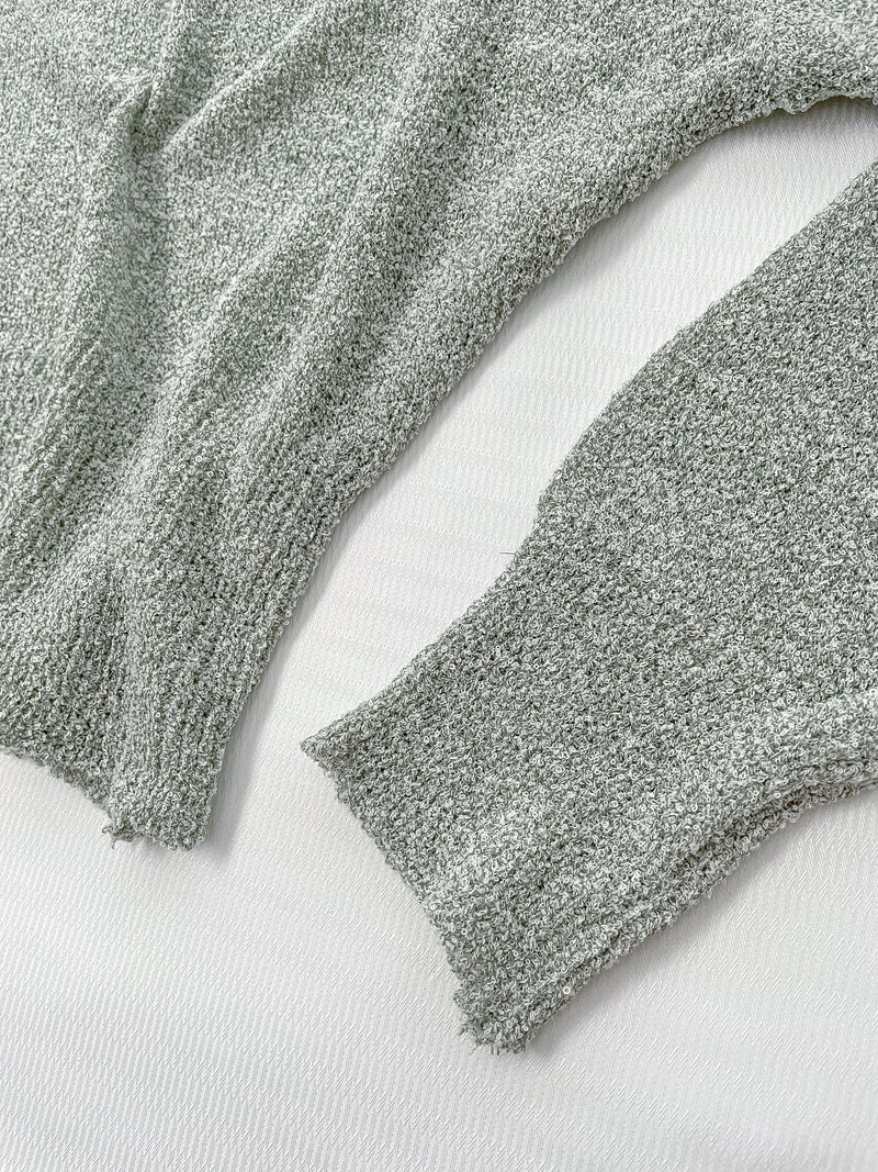 V Collar marshmallow Top 輕軟棉棉線料彈性V領上衣/ TP9193 （售完即止 不設訂貨）