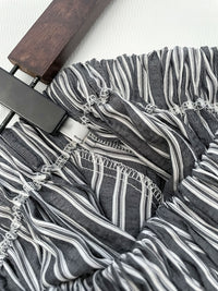 Stripe Dress 完美修肉直條紋口袋傘裙/ SK8912 (不設訂貨 售完即止）