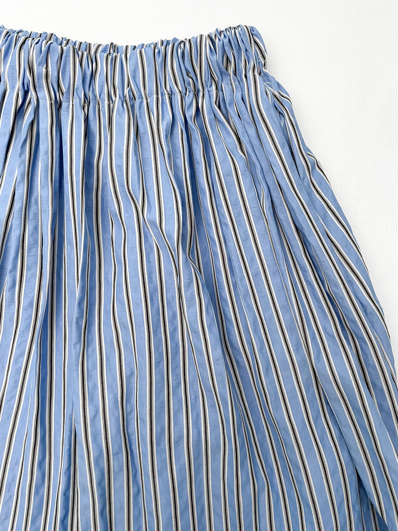 Stripe Dress 完美修肉直條紋口袋傘裙/ SK8912 (不設訂貨 售完即止）