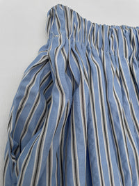 Stripe Dress 完美修肉直條紋口袋傘裙/ SK8912 (不設訂貨 售完即止）