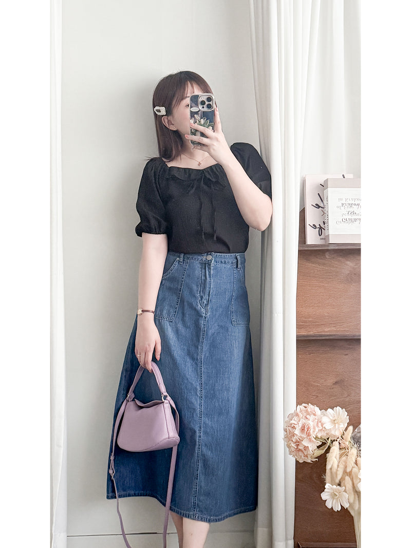 Collar blouse 小特別設計領口上衣/ BU9106