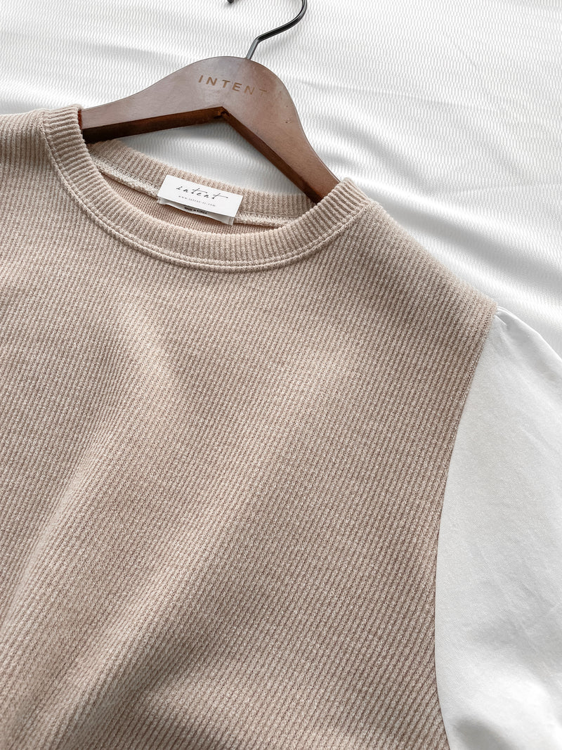 Spliced French Set 恤衫拼針織裙子兩件套/ DS1014