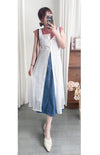 Vest Lace Dress 修身顯瘦蕾絲方領背心裙/ DS9946 (pre-order white)