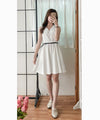 (腰 33"）Vest 不規則金屬扣腰帶口袋背心裙, Dress/ DS9506 (black sold out)