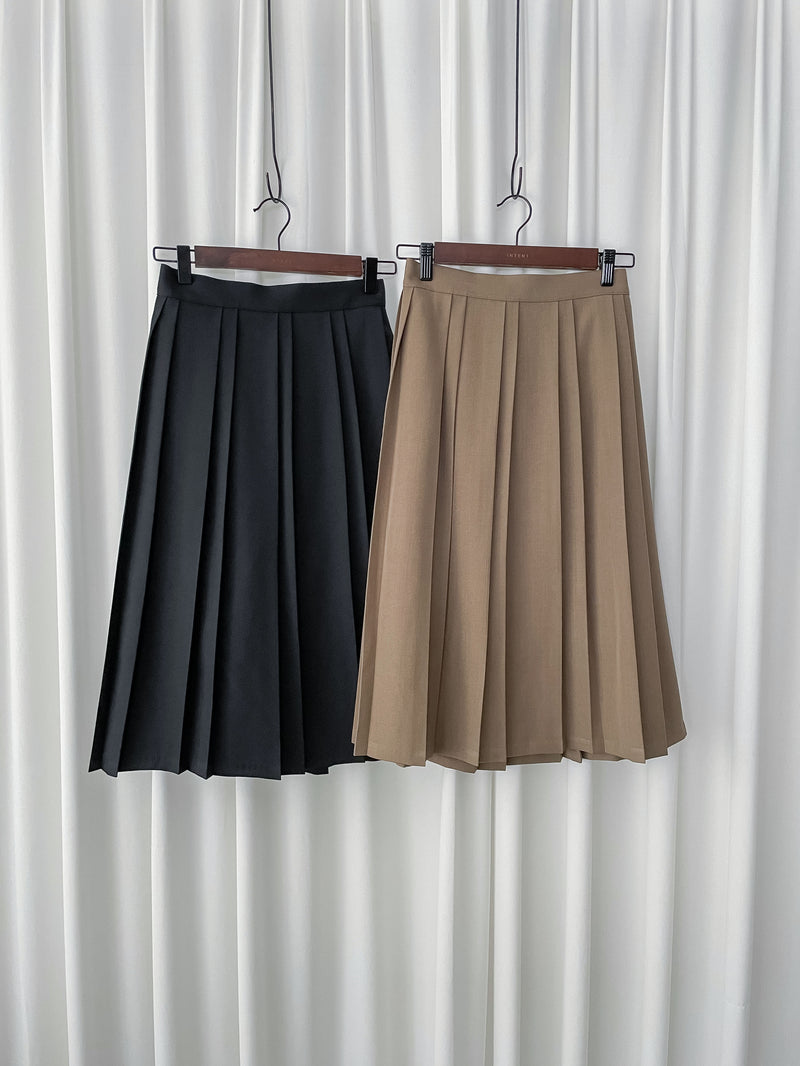 Pleated Skirt 細緻車褶舒適百褶裙/ SK8915 （pre-order 11月24截單)
