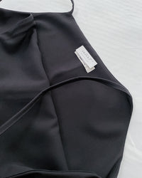 Vest Dress 可拆式腰帶中車線平領吊帶連身裙/ DS1017 (pre-order ivory 11月24截單)