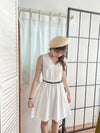 (腰 33"）Vest 不規則金屬扣腰帶口袋背心裙, Dress/ DS9506 (black sold out)