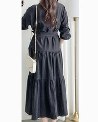 Charlotte Dress 一物兩用可綁腰口袋恤衫裙/ DS1019 (pre-order 11月24截單)