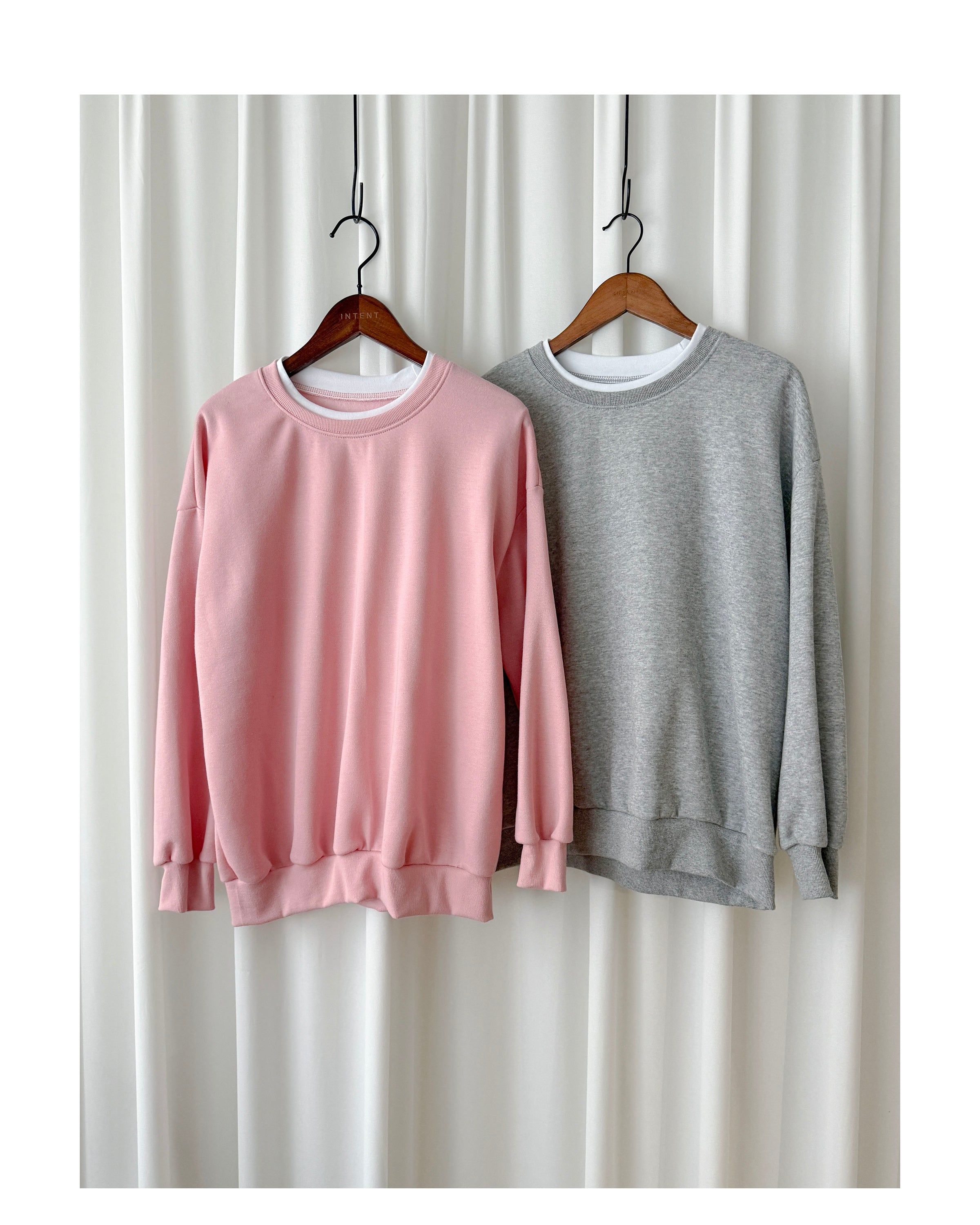 Collar Pullover 仿雙層領口設計舒適衛衣/ TP9203