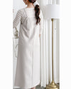 Vest Dress 可拆式腰帶中車線平領吊帶連身裙/ DS1017 (pre-order ivory 11月24截單)