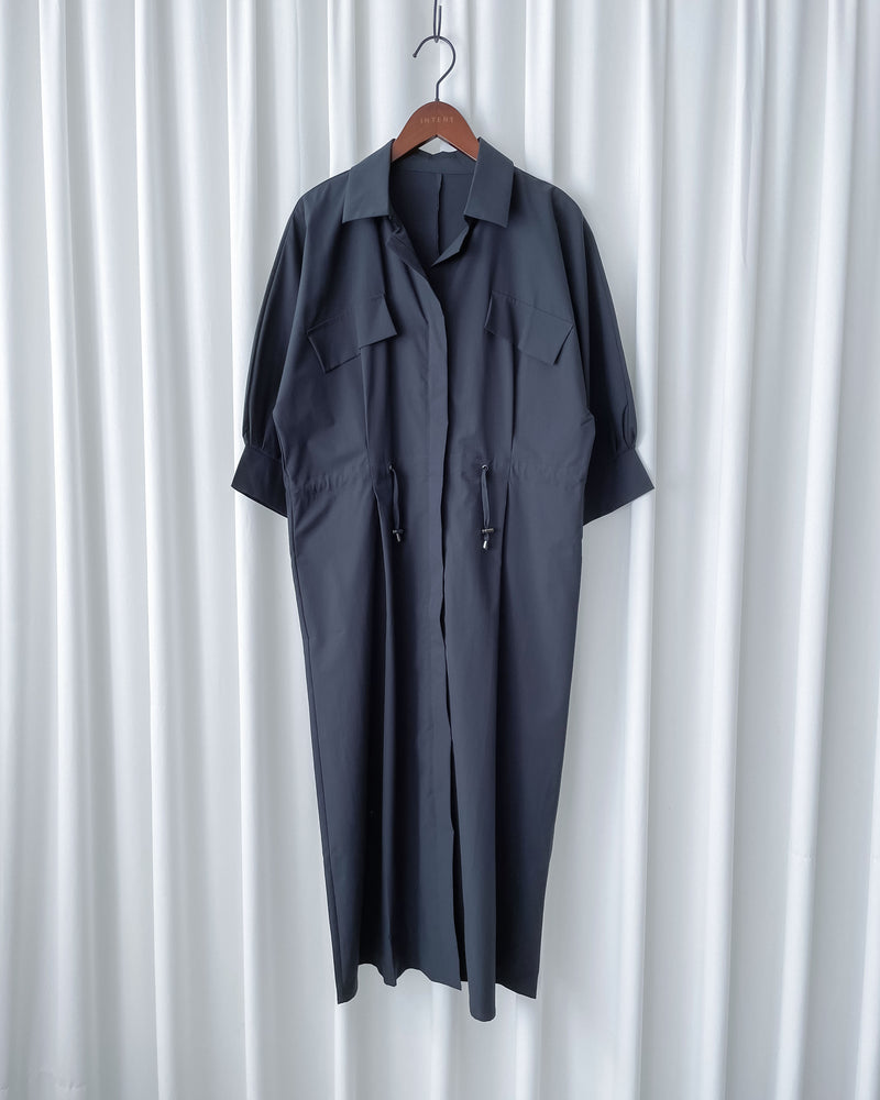 Zipping Dress 無肩線全拉鍊束腰連身裙或外套/ DS1022