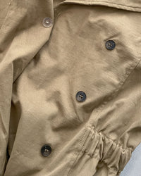 Trench Coat Dress 彈性束腰顯鎖骨風衣或連身裙/ DS1023 (pre-order navy 11月24截單)