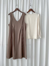 V Vest Set V領背心洋裝內搭上衣套裝 / SE8094 (pre-order 11月24截單)