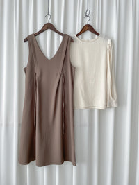 V Vest Set V領背心洋裝內搭上衣套裝 / SE8094 (pre-order 11月24截單)