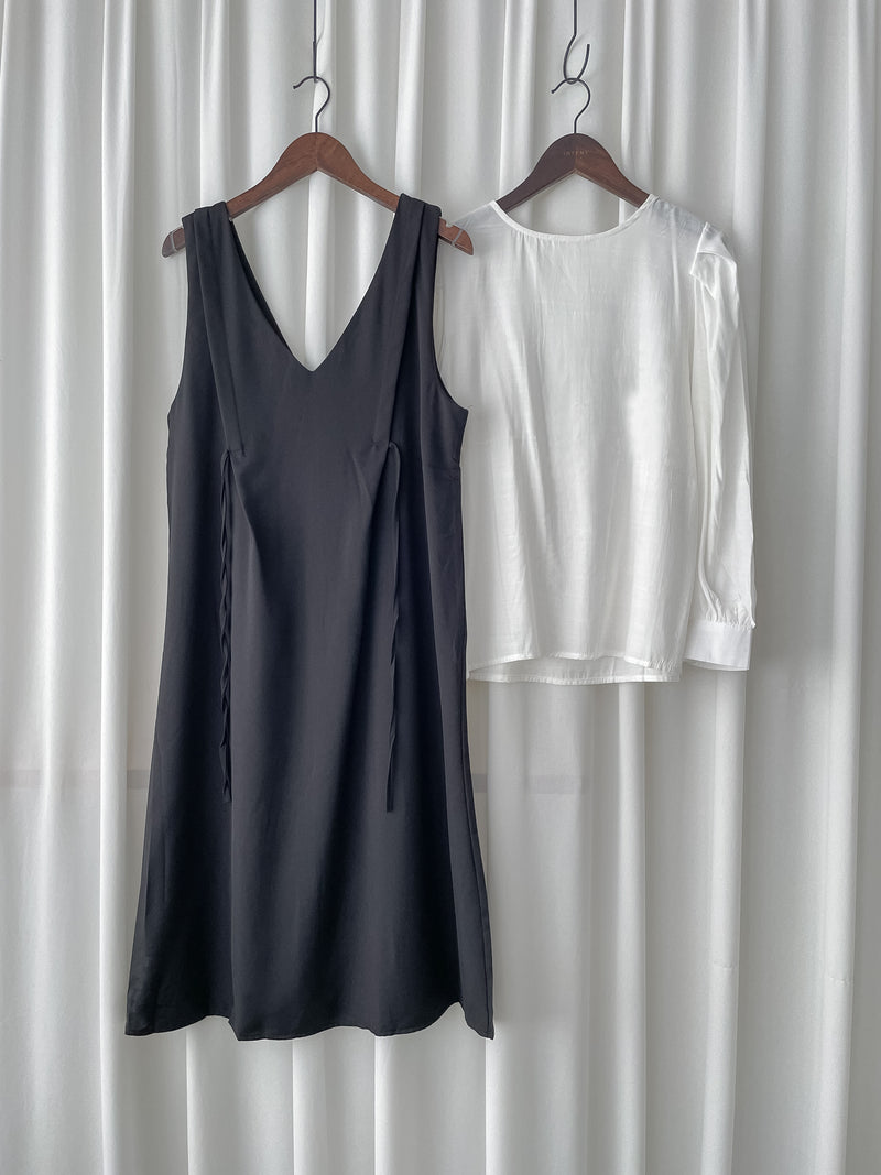 V Vest Set V領背心洋裝內搭上衣套裝 / SE8094 (pre-order 11月24截單)