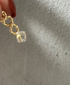 Infinity Crystal cube, Earrings/ ER832