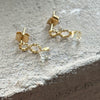Infinity Crystal cube, Earrings/ ER832