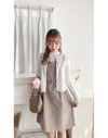Girly Button Cardigan 精緻鈕扣木耳邊衣尾外套或上衣/ TP9095