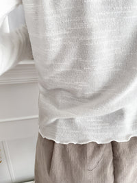 Girly Button Cardigan 精緻鈕扣木耳邊衣尾外套或上衣/ TP9095